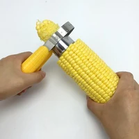 multi function corn sheller thresher hand held stainless steel corn planer household kitchen corn cob stripper cutter peeler
