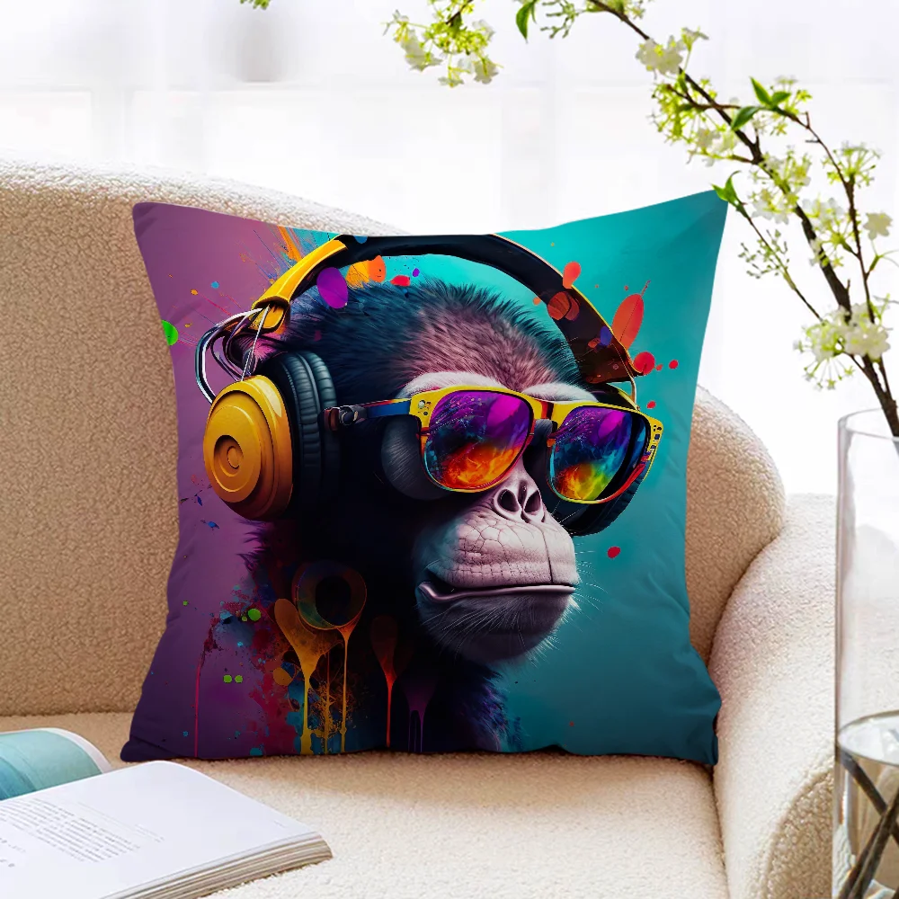 Декоративная Наволочка Gorilla С Наушниками 45x45 См