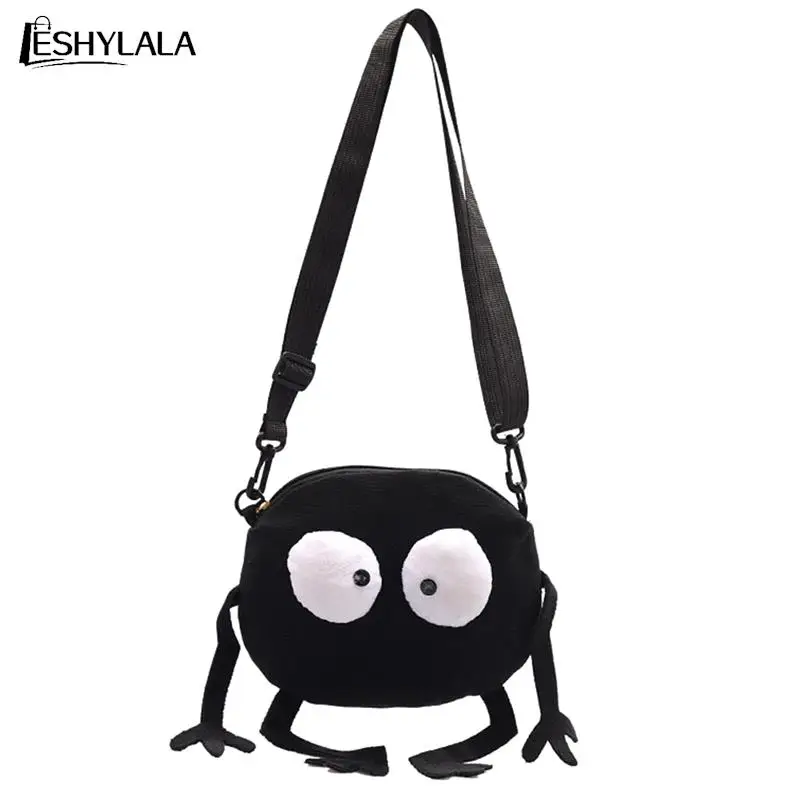 

Personalized Funny Canvas Small Bag Female Student Fashionable Girl One Shoulder Crossbody Small Round Bag