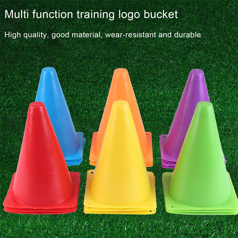 

18CM Sign Bucket 6 Inch Barrier Football Road Flat Training Cone Roller Pile Springback Marking Cup Symbol Sports Accessories