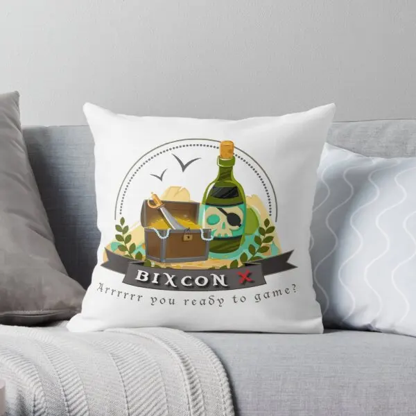 

Bixcon X Secondary Logo Printing Throw Pillow Cover Throw Comfort Home Case Cushion Square Anime Bedroom Pillows not include