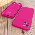 M3C оригинальный синий жидкий силиконовый чехол для iPhone 13 12 11 Pro Max Mini XS XR X 8 7 Plus SE2, мягкий тонкий Чехол