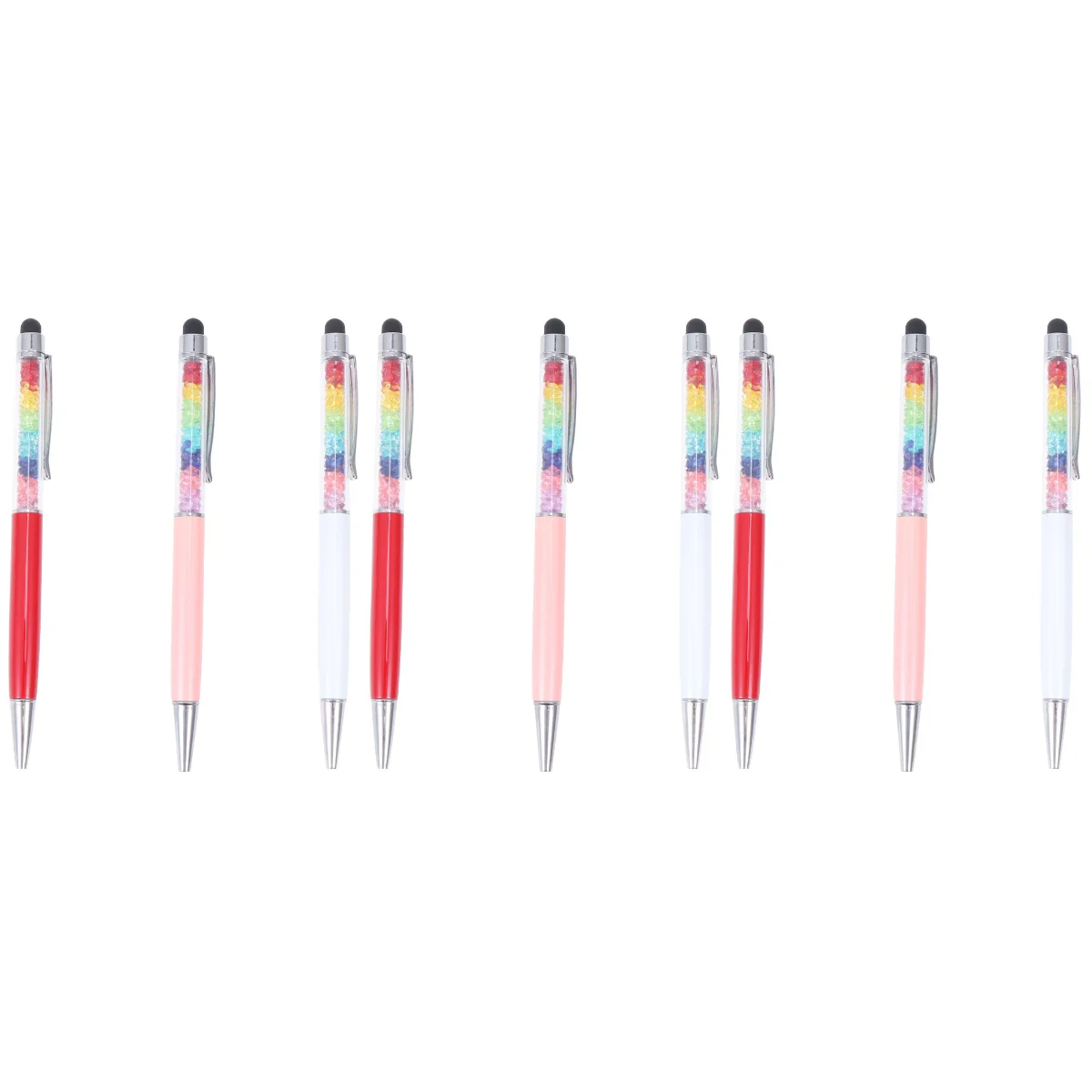 

9 Pcs Multifunctional Touchscreen Pens Capacitive Stylus Pens Crystal Ball Pen Touchscreen Pens Writing Tool Office Supplies