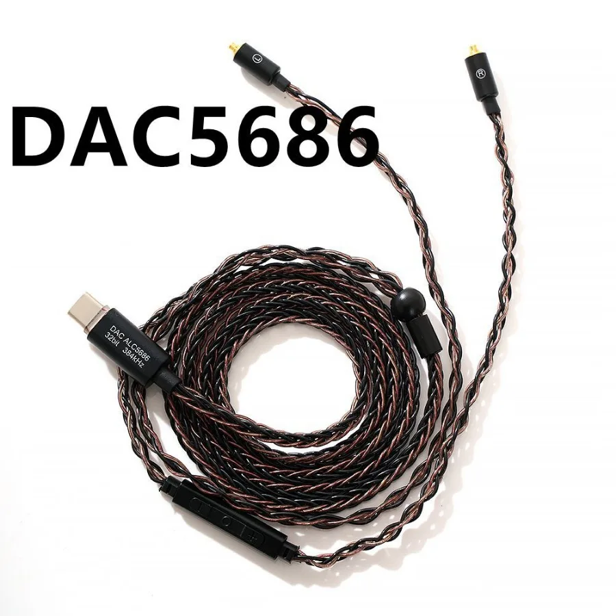 Hi-Fi кабель для наушников Type-c DAC ALC5686 cx32993 декодирование Shure MMCX Se215 SE846