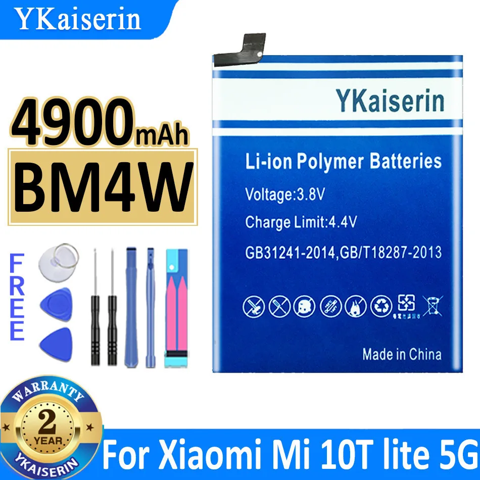 

Аккумуляторная батарея ykaisin BM4W BN53 для Xiaomi Redmi note 9 Pro note9 Pro