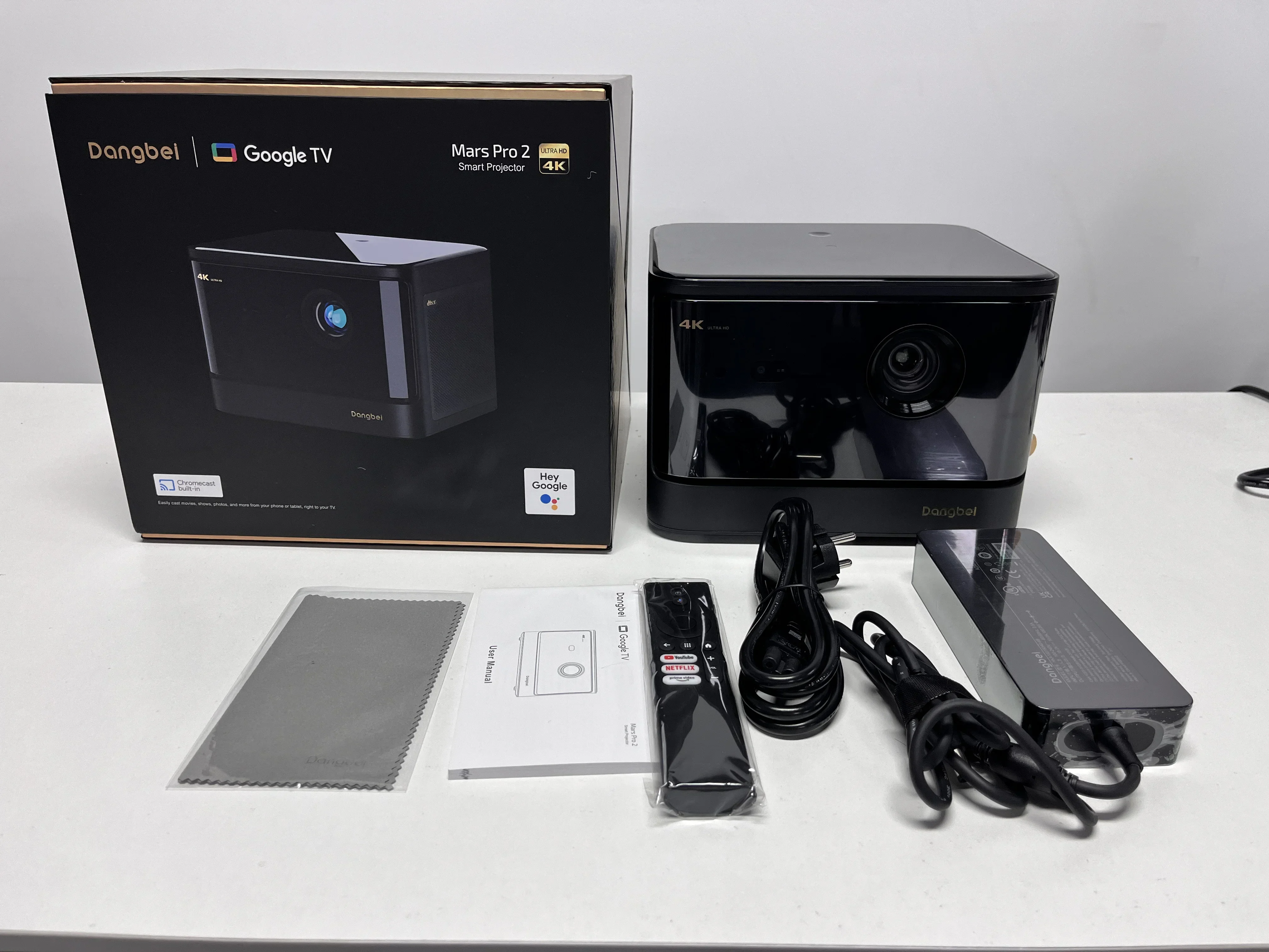 Фото Новейший проектор Wupro x Dangbei 4k, 2024, родной, сверхвысокое разрешение, Google TV 11,0, глобальная версия, умный дом 2450, международный №4
