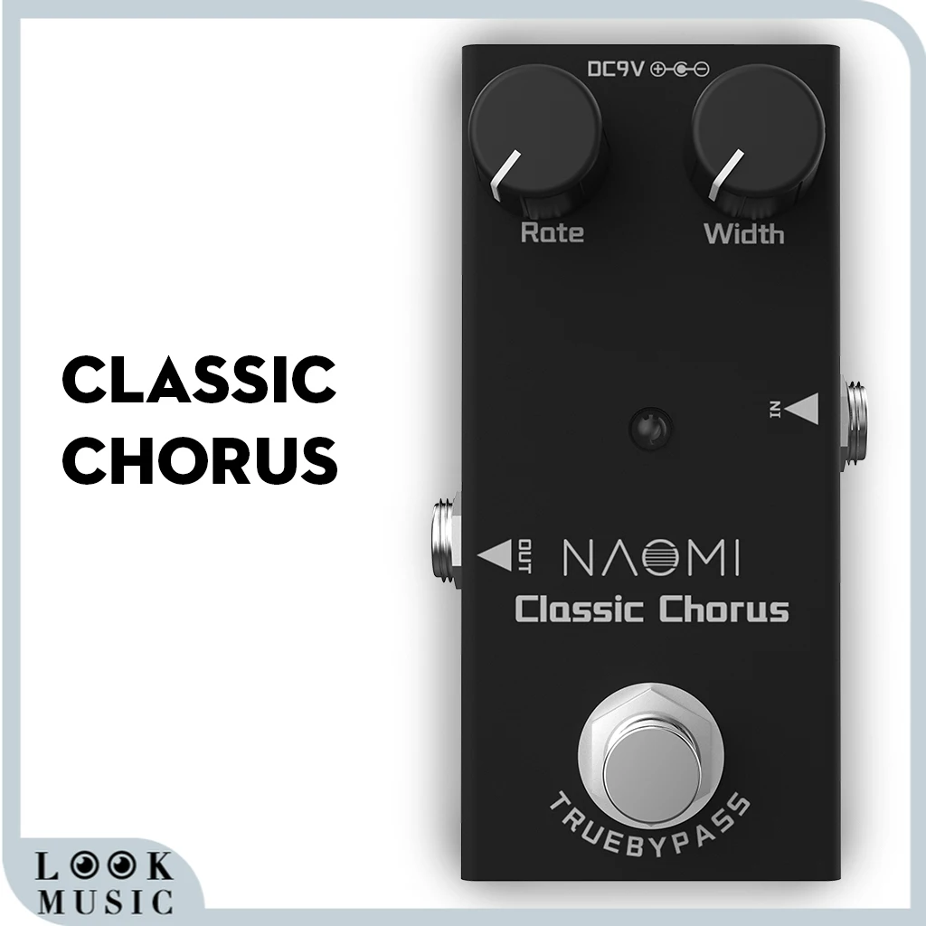 

Педаль для гитарных эффектов, Классическая педаль для хора Mini Single DC 9 В для электрогитары с контролем интенсивности, педаль для гитарных эфф...