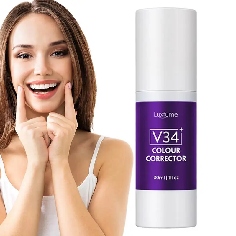 

V34 Purple Color Corrector Teeth Toothpaste Effective Whitening Teeth Mousse Oral Cleaning Whitening Deep Clean Toothpaste