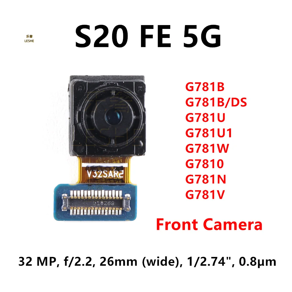 Передняя Задняя камера для Samsung Galaxy S20 FE 4G 5G G780G G781B G780F задняя фронтальная модуль