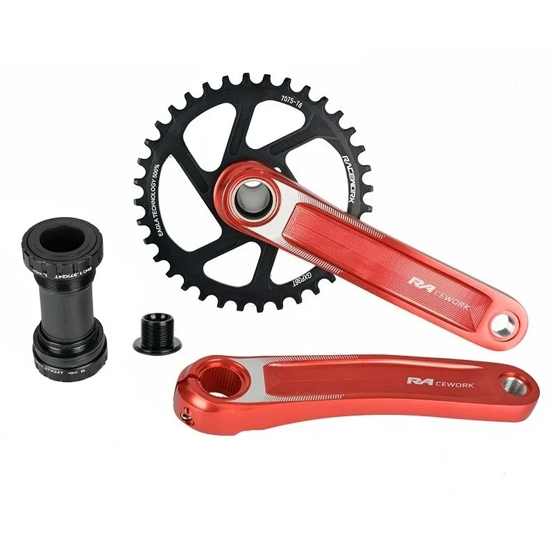 Фото Parts for Nanlio Mountain Bike Bike Dental Disk GXP Medium Hole Integrated Single Disk Dental Disk Aluminum Alloy №1
