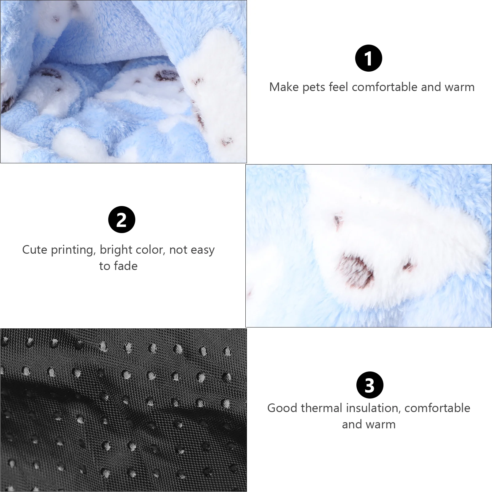 Кровать-домик для крыс хомяка зимняя теплая флисовая кровать маленьких домашних