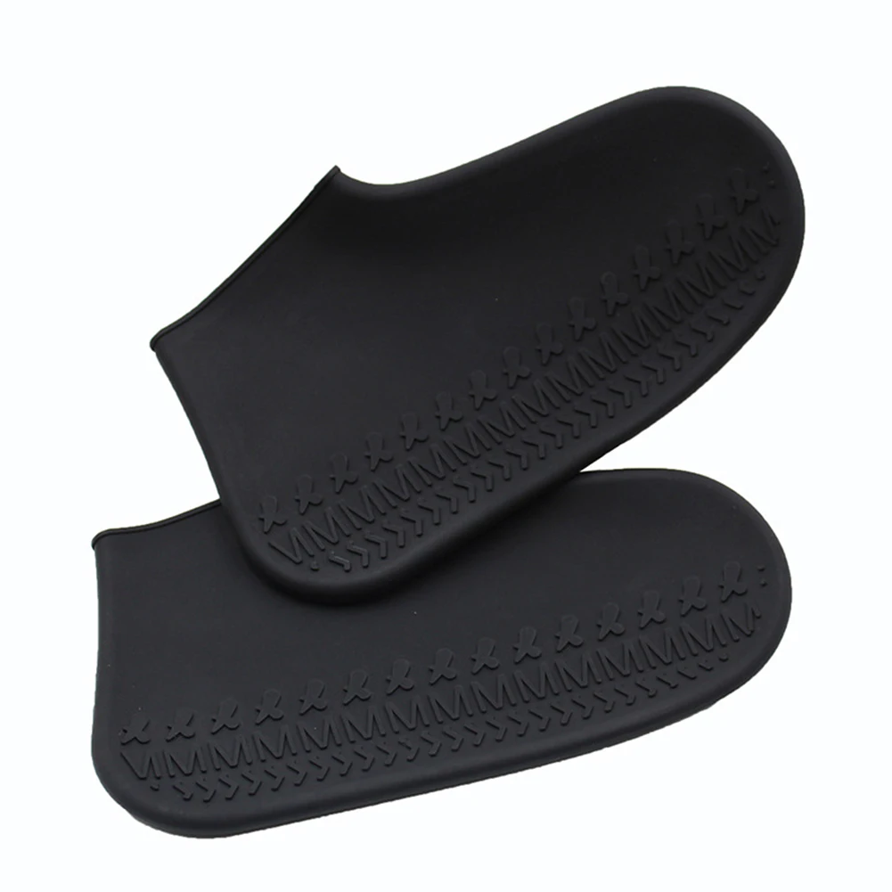 

Women Men Anti Rain Waterproof Cycling Outdoor Camping Silicone Wear Resistant Non Slip Shoe Cover Elastic Home Reusable