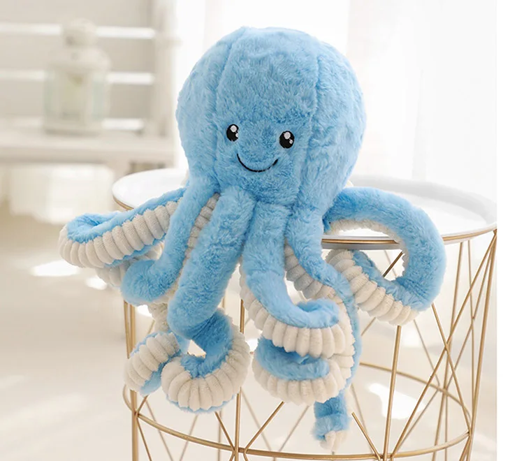 [TML] Super Lovely Simulation octopus Pendant Plush Stuffed Toy soft Animal Home Accessories Doll Children baby Gifts