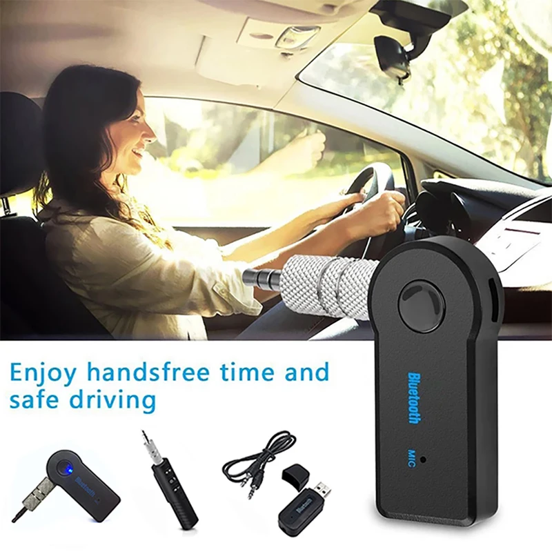 

2 in 1 Wireless Bluetooth 5.0 Receiver Transmitter Adapter 3.5mm Jack For Car Music Audio Aux A2dp Headphone Reciever Handsfree