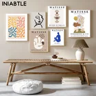 Абстрактные Matisse Line цветочные коралловые скандинавские плакаты и принты настенная живопись на холсте настенные картины для гостиной домашний декор