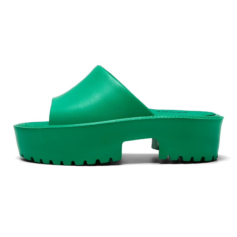 

Summer fashion sandals outer wear heightening anti-skid EVA lightweight beach slippers one word slippers women's shoes