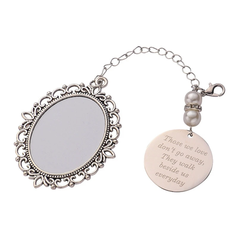 

U2JF свадебный букет, подвеска для фото на свадьбу, память невесты, термотрансферный кружевной Овальный Кулон, брелок для декора свадебвечерн...