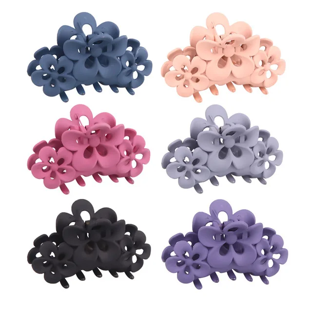 

New Multi-style fashion Large geometry flower Wild Grabber Scrub hairpin Barrettes For Women girls Accessories Headdress