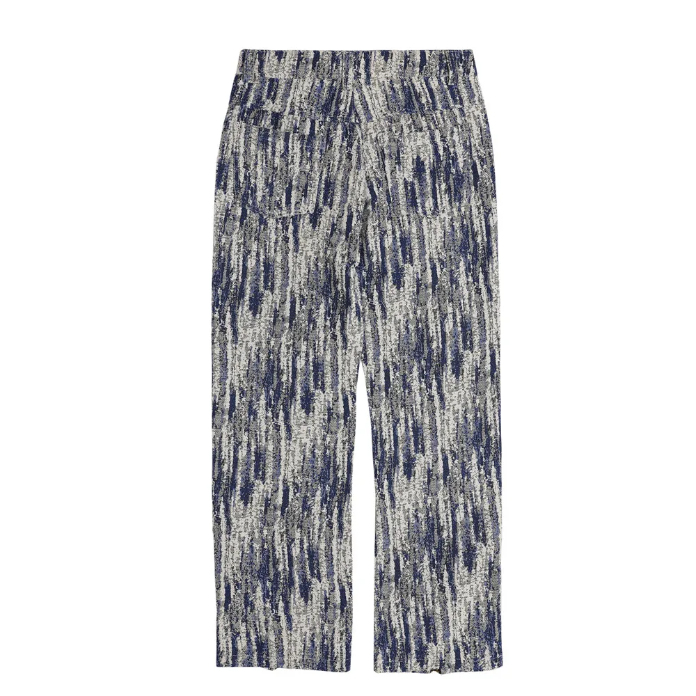 Retro Tie Dyed Snowflake Washed Jeans Men'S High Street Fashion Straight Pants Zipper Leg Slit Casual Baggy Jeans For Men