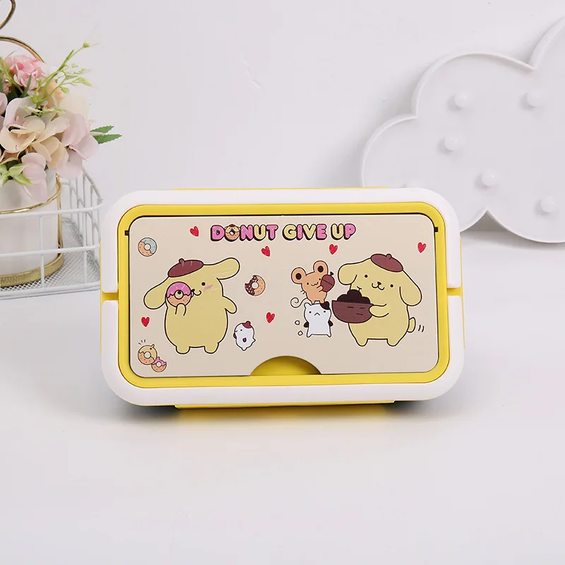 Sanrio HelloKitty мультфильм палочки для еды ложка ланч-бокс набор Куроми обеденная