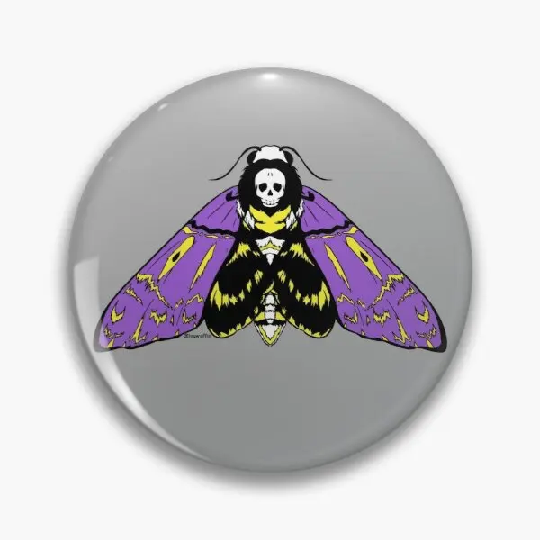 

Индивидуальная мягкая Заколка-булавка для лацкана, не Двоичная гордость, голова смерти, Hawkmoth, ювелирное изделие, забавный подарок, модный му...