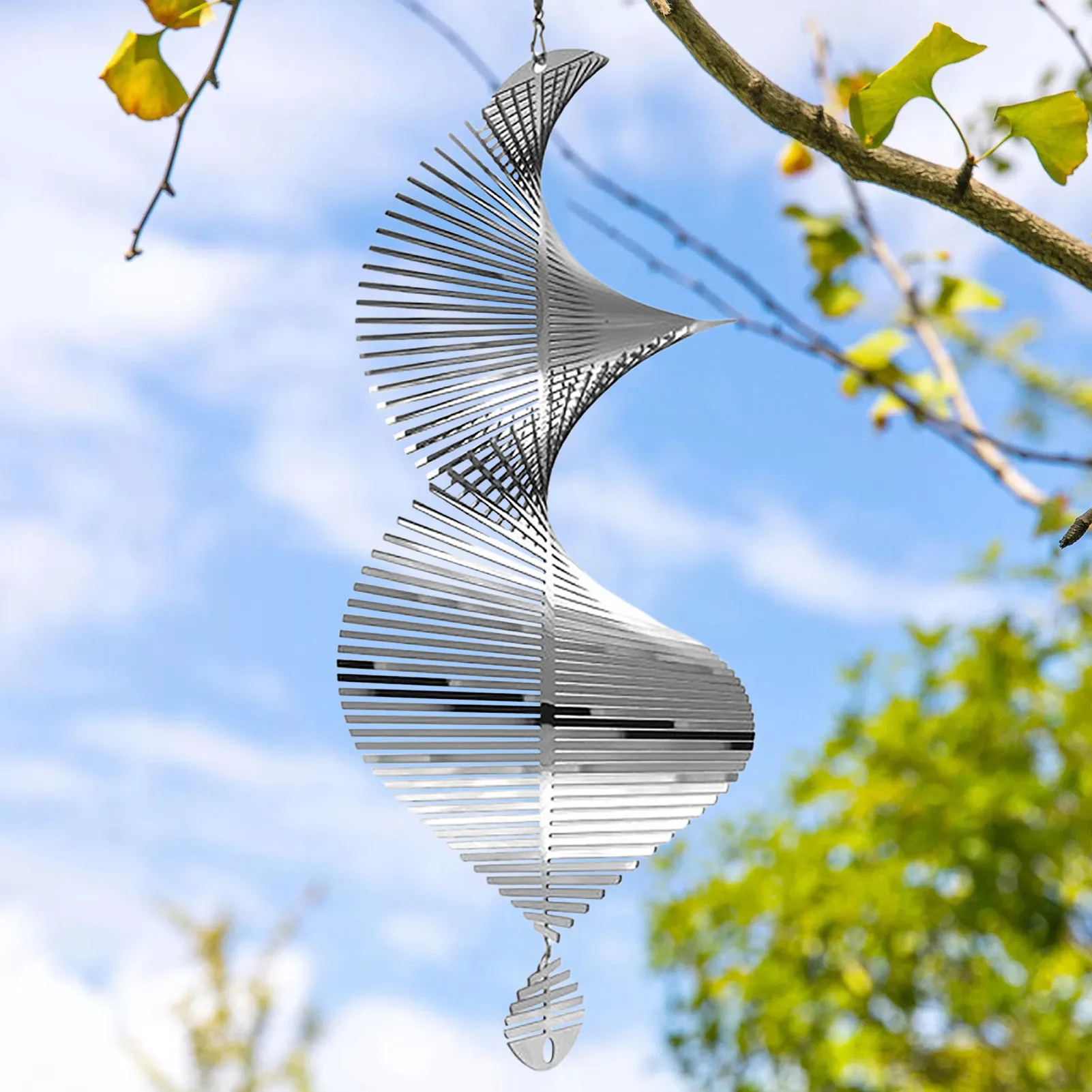 

Spiral Wind Spinners for Yard and Garden Spiral Stainless Steel Wind Spinners for Yard and Garden Decor Unique Magical Swivel