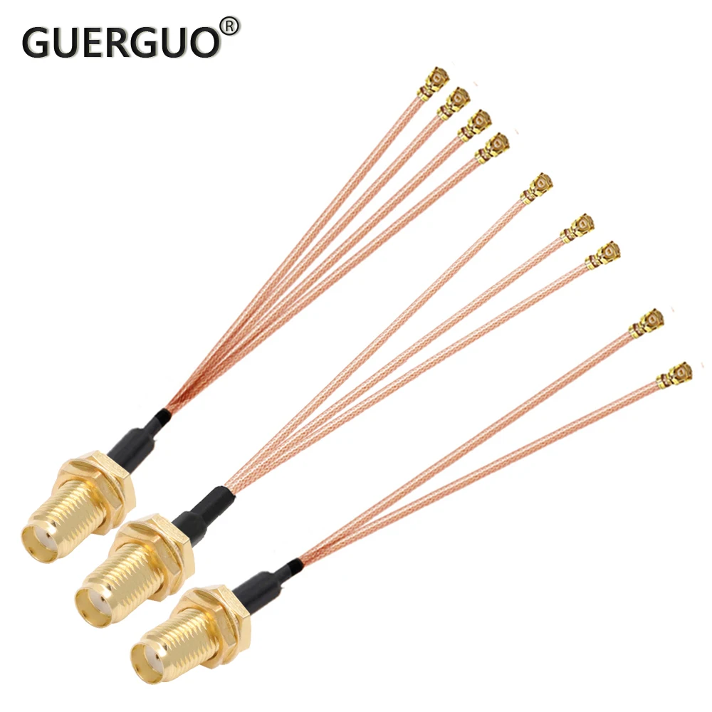 

1 шт., переходник с гнезда SMA на гнездо 3 u.FL IPX IPEX1