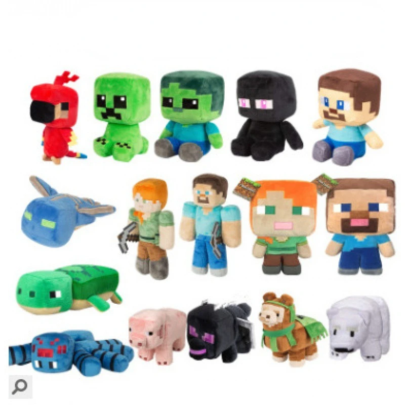 

New minecraft game peripheral plush toys creeper doll ender dragon doll doll children's birthday toy gift