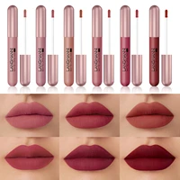 6colors fashion liquid lipstick lipgloss sets natural moisturizer waterproof velvet lip glosses gift women makeup accessories