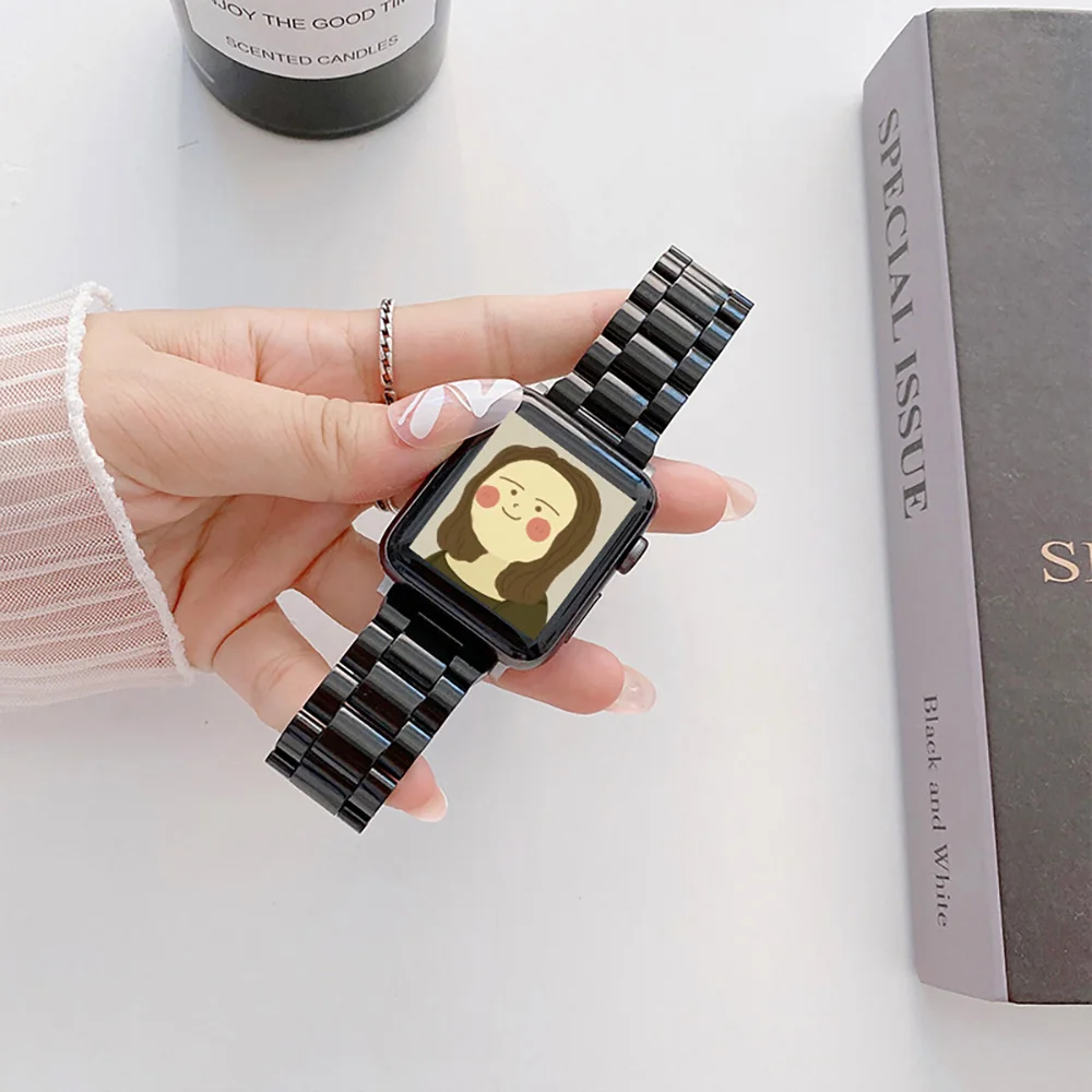 Ремешок на запястье с металлической пряжкой для Apple Watch IWatch Series 6 5 4 3 2 1 SE 42 мм 38 44 40