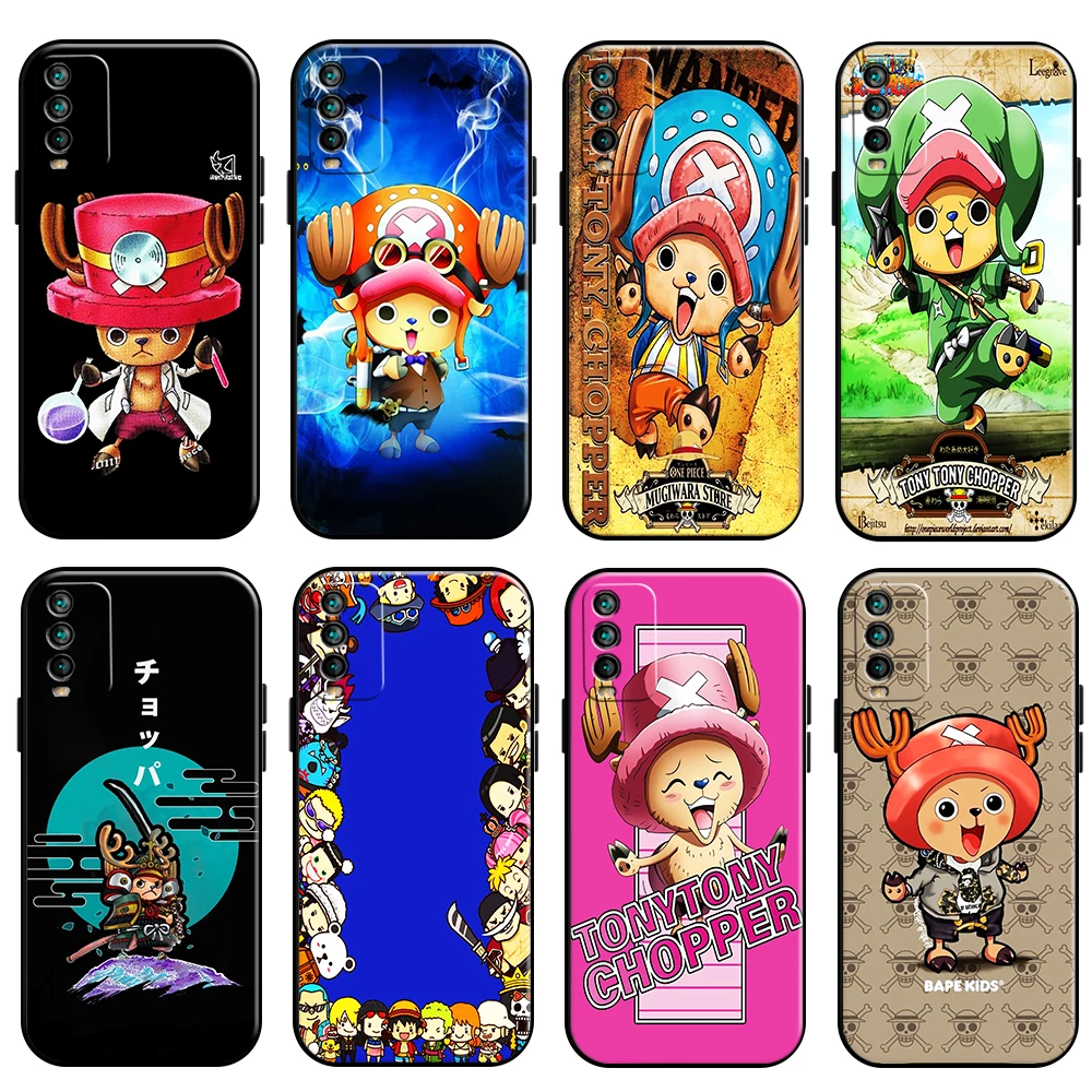 

One Piece Tony Tony Chopper Phone Case For Xiaomi Redmi 9T Back Funda Soft Liquid Silicon Black Silicone Cover