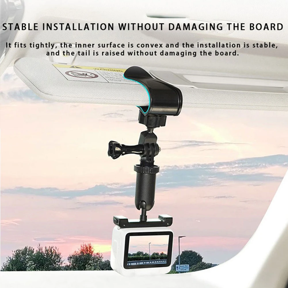 Универсальный автомобильный солнцезащитный козырек с креплением для камеры - 360°