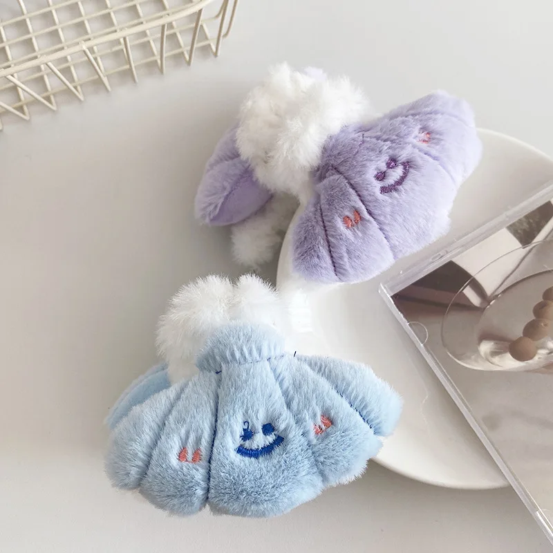 Милый плюшевый зажим сладкий моллюск в виде акулы девчачье сердце улыбающееся