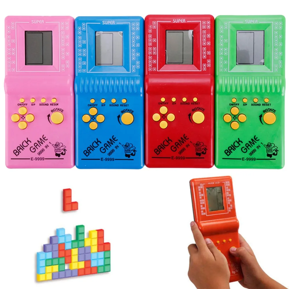 

Retro Classic Childhood Tetris Handheld Game Players LCD Kids Games Toys Game Console Riddle Learning Educational Toys