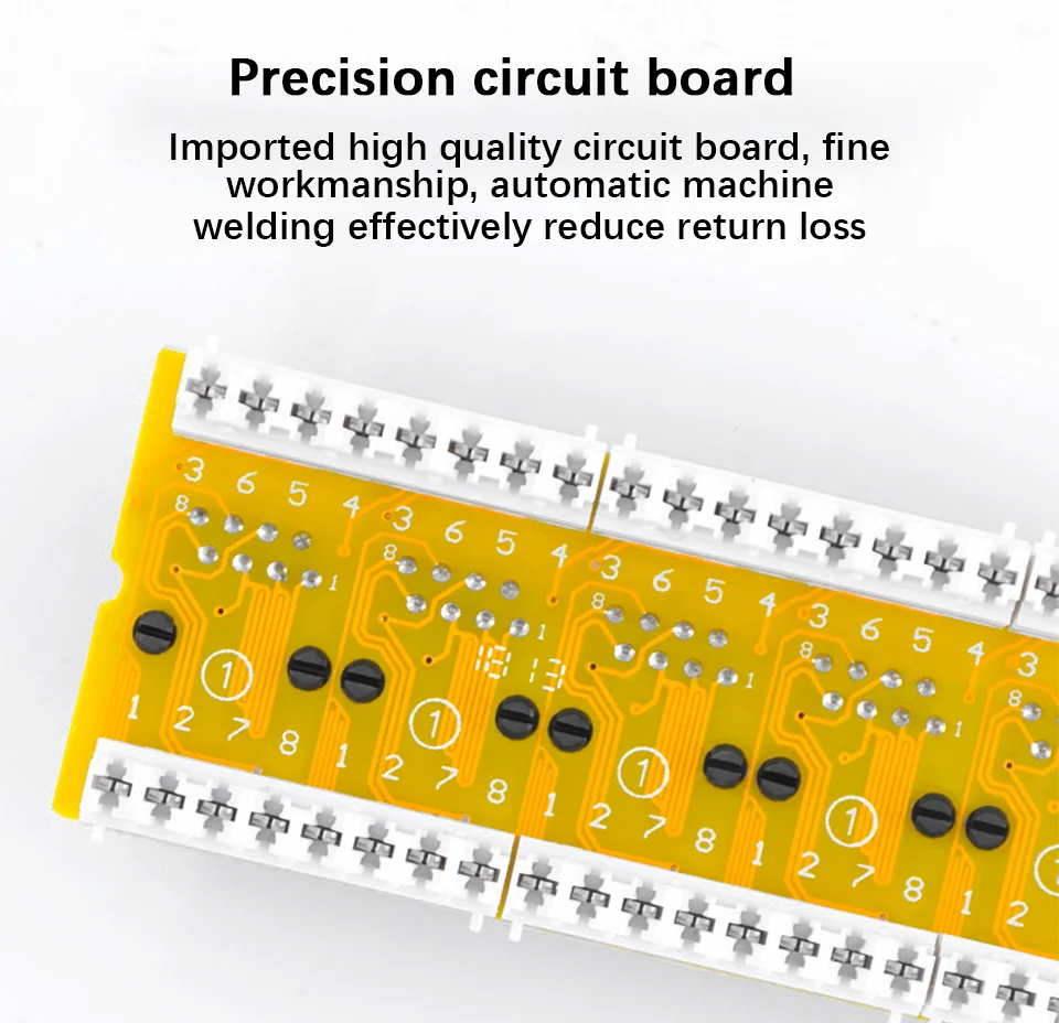 Стойка патч-панели 19-дюймовая стойка 24 порта CAT6 UTP KeyStone Модульная панель с рамкой