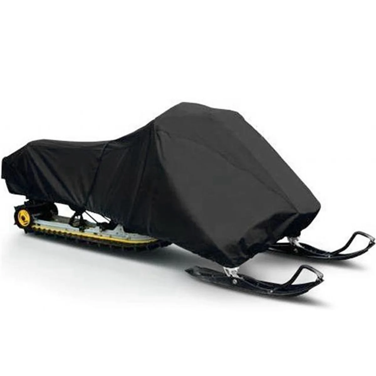 

2X Snowmobile Cover Waterproof Dust Trailerable Sled Cover Anti-UV Winter Motorcycle Outdoor Black 145X51X48cm