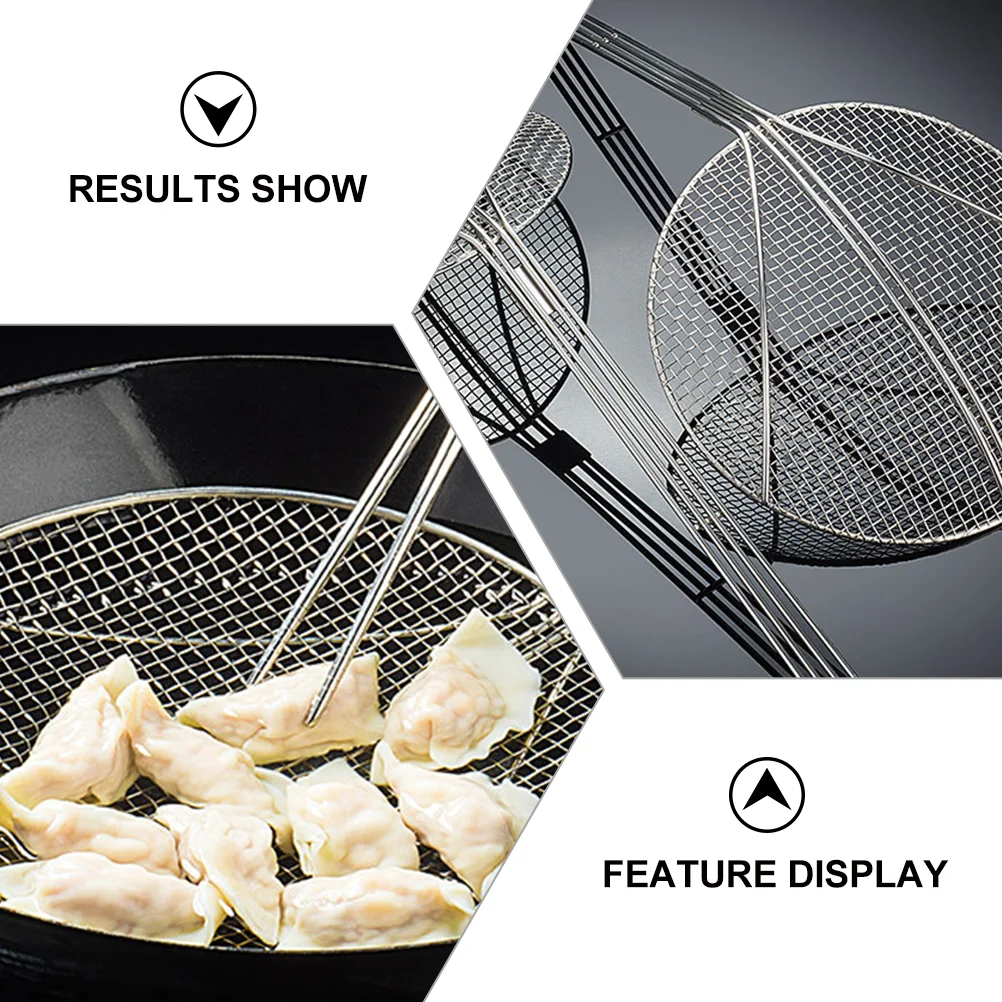 

Fried Net Cooking Skimmer Stainless Steel Tortellini Pasta Basket Kitchen Utensil Speghetti Large strainer spoon