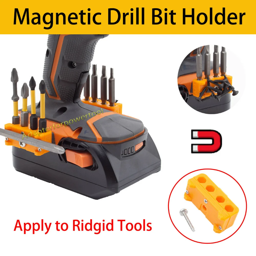 Enlarge 2023 NEW TOP Magnetic Drill Bit Holder for RIDGID AEG 18V 20V Tools (w/ Screw)