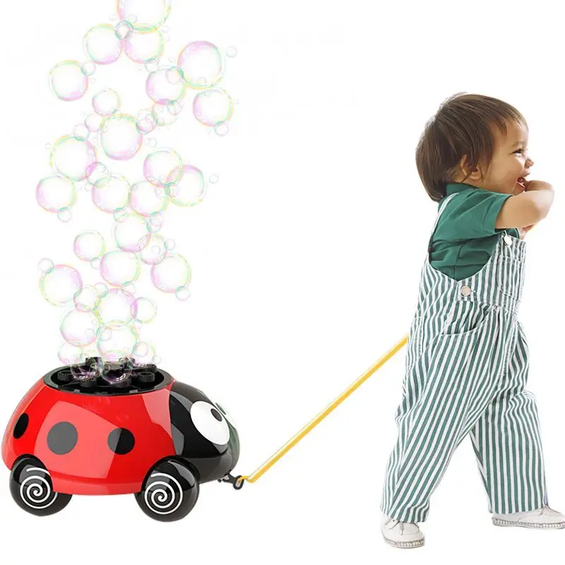 

Seven Star Ladybug Bubble Machine Toys For Kids Outdoor Toys Birthday Party Children's Day Gift Soap Bubbles For Children Gift
