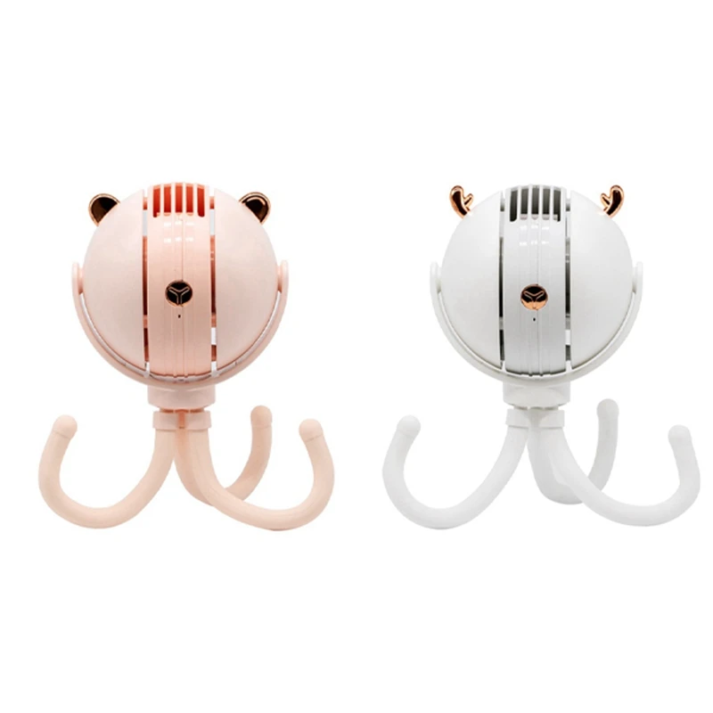 

Fan Personal Portable Desk Handheld Baby Bed Car Seat Fan USB Rechargeable Fan Mini Stroller Accessories