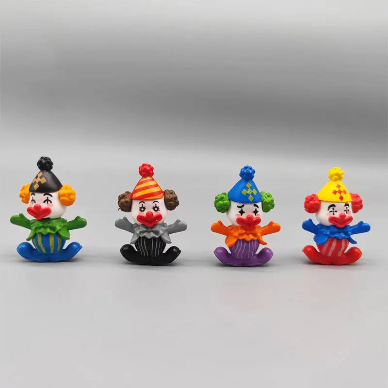 

4 шт., миниатюрные фигурки цирковых клоунов