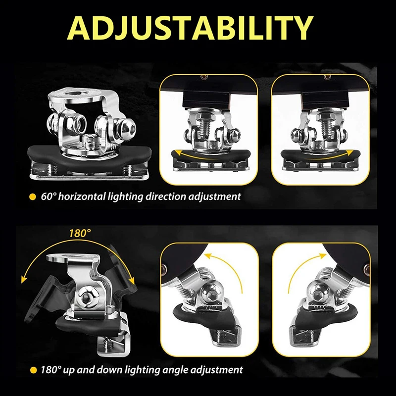 2 шт. универсальный автомобильный капот из нержавеющей стали светодиодный