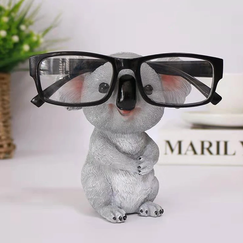 Оправа для очков Koala из смолы, подставка с животными, фигурки для интерьера, дома, гостиной, офиса, настольные декоративные аксессуары, милые предметы