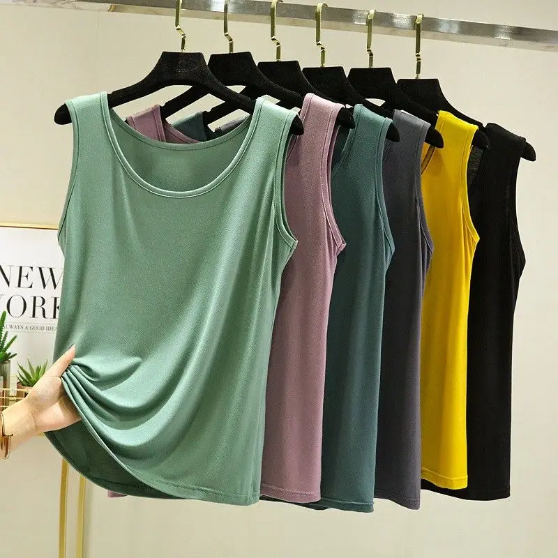 

Tank Women Solid Korean Cami Y2k Fashion Off Shoulder Halter Basic Ropa De Mujer Harajuku Casual High Street Yellow Lovely Top