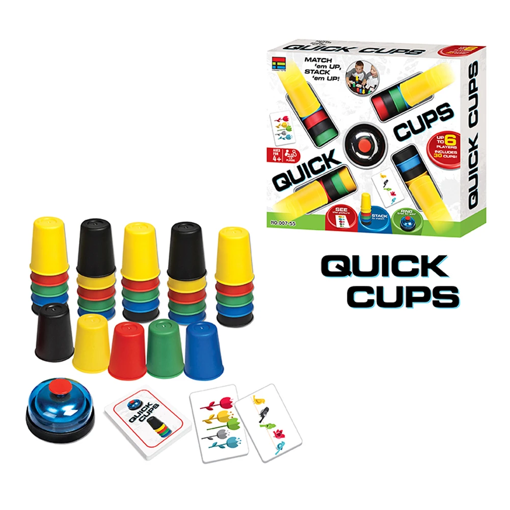 

Sports Stacking Cups Card Games Funny Toys Speed Challenge Interactive Desktop Parent Child Competition Plastic Practicing