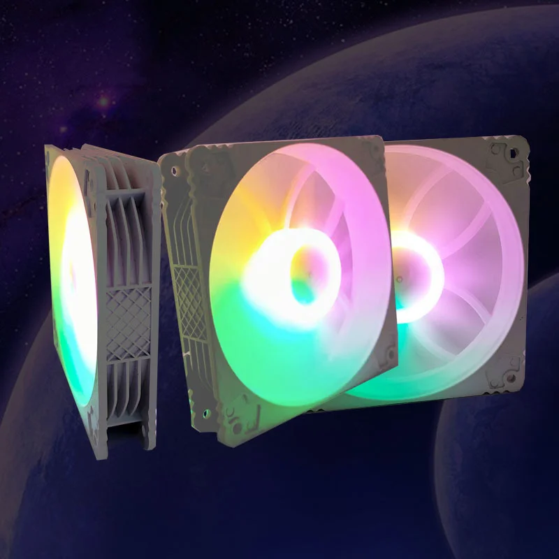 

Износостойкий боевой автомобиль холодный ветер 12025 белая рамка светодиодный вентилятор шасси светящийся настольный компьютер беззвучный ...