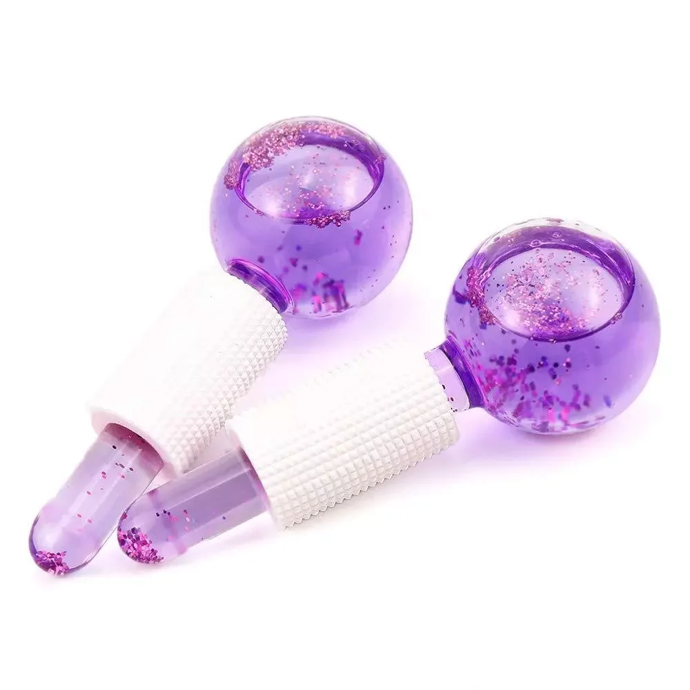 

NEW2023 Large Beauty Ice Hockey Energy Beauty Crystal Ball Facial Cooling Ice Globes Water Wave Face and Eye Massage Skin Care 2