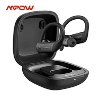 mpow flame lite wireless earbuds with ipx7 waterproof bluetooth 30h playtime bass earhook earphone for gym smartphone earbuds