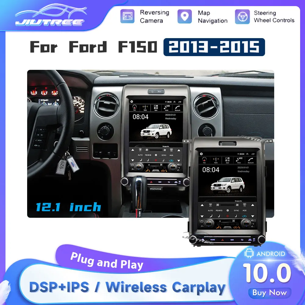 Автомобильный радиоприемник 128 ГБ 2din для Ford F150 2013 2014 2015 Android10 стерео экран Тесла