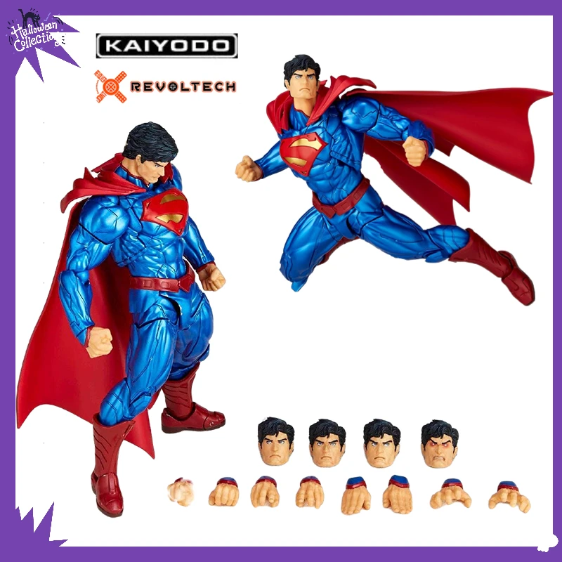 

In Stock Original KAIYODO AMAZING YAMAGUCHI 027 Comics Superman Doll Birthday Gift Collection Model for Christmas